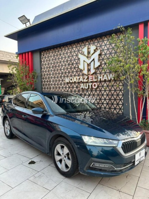 Skoda Octavia 2022 Dark Blue Automatic Used for Sale in Nasr city - 1