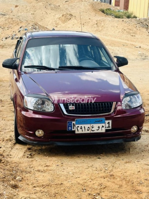 Hyundai Verna 2006 Burgundy Automatic Used for Sale in Sadat City - 1