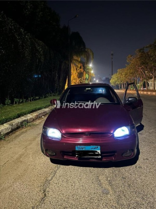 Hyundai Accent 2005 Dark Red Automatic Used for Sale in Cairo - 8