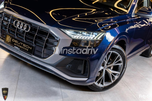 Audi Q8 2019 Dark Blue Automatic Used for Sale in Cairo - 2