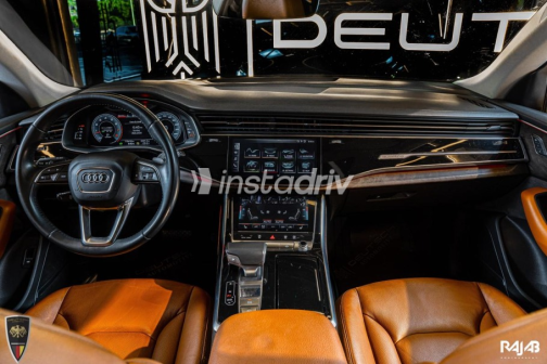 Audi Q8 2019 Dark Blue Automatic Used for Sale in Cairo - 5