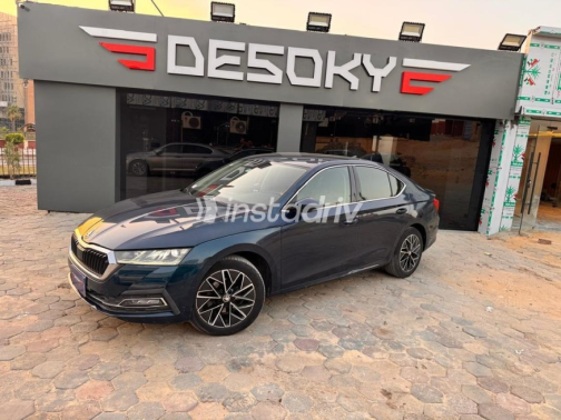 Skoda Octavia 2021 Dark Blue Automatic Used for Sale in Nasr city - 1
