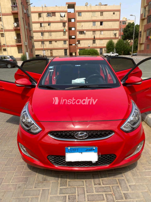 Hyundai Accent 2021 Red Automatic Used for Sale in Greater Cairo ( Cairo + Giza) - 7