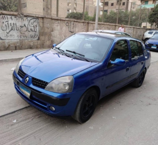 رينو كليو 2002 أزرق أوتوماتيك مستعملة للبيع في حلوان