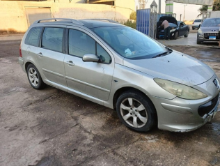 بيجو 207 SW 2007 فضي أوتوماتيك مستعملة للبيع في المنصورة