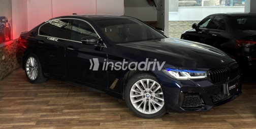 BMW 520 2018 Dark Blue Automatic Used for Sale in Heliopolis - 3
