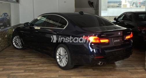 BMW 520 2018 Dark Blue Automatic Used for Sale in Heliopolis - 5