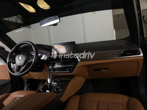 BMW 520 2018 Dark Blue Automatic Used for Sale in Heliopolis - 7