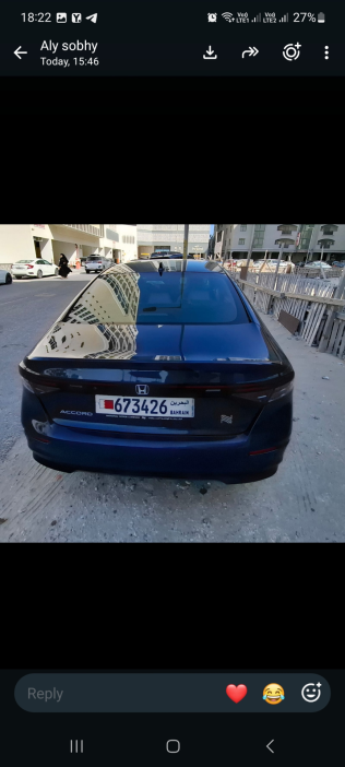 Honda Accord 2023 White Automatic Used for Sale in Greater Cairo ( Cairo + Giza)