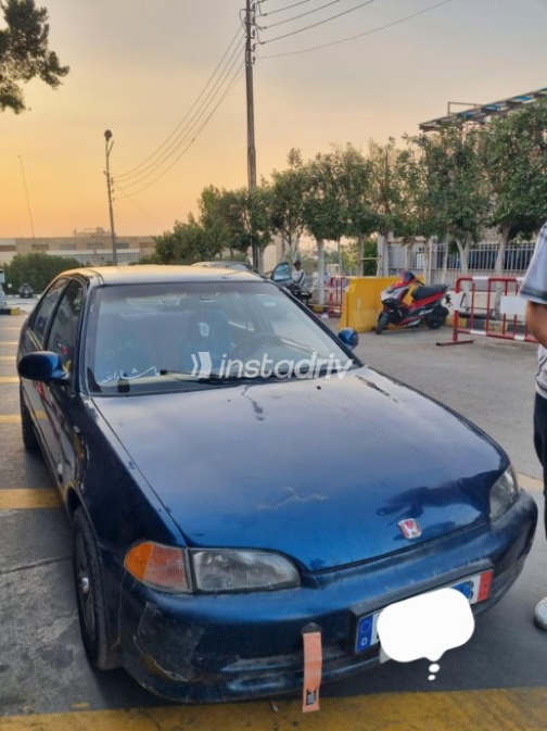 Honda Civic 1992 Dark Blue Automatic Used for Sale in Cairo - 2