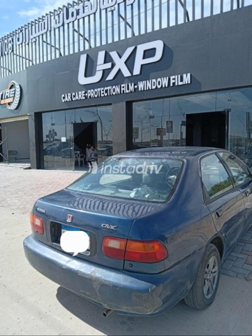 Honda Civic 1992 Dark Blue Automatic Used for Sale in Cairo - 4
