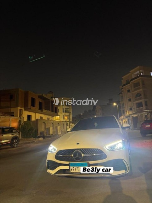 Mercedes C 180 2024 White Automatic Used for Sale in Sheikh Zayed City - 1