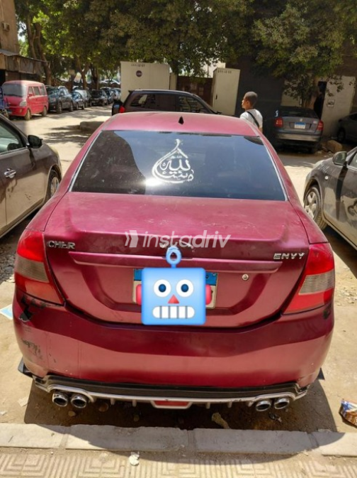 Chery Envy 2017 Dark Red Automatic Used for Sale in Cairo - 2