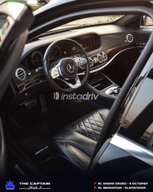 Mercedes S 450 2019 Black Automatic Used for Sale in Sheikh Zayed City - 3