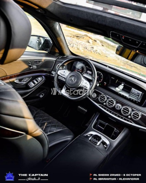 Mercedes S 450 2019 Black Automatic Used for Sale in Sheikh Zayed City - 7