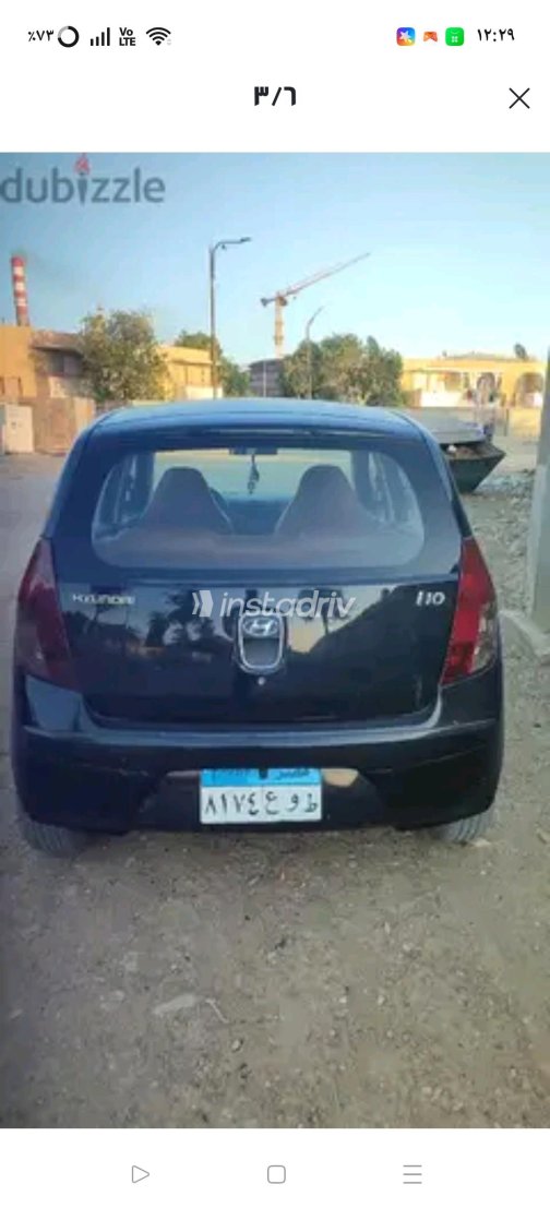 Hyundai I10 2010 Black Manual Used for Sale in Greater Cairo ( Cairo + Giza) - 6