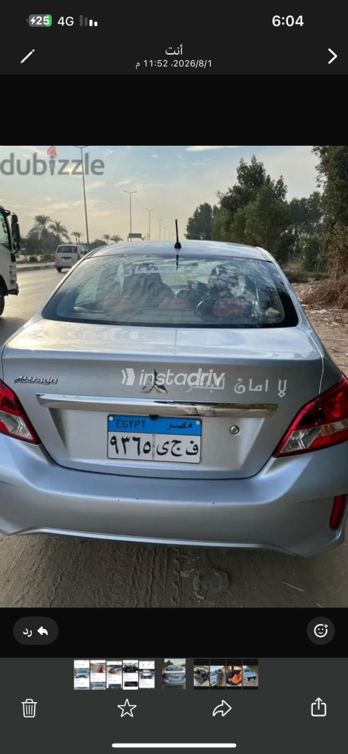 Mitsubishi Attrage 2023 Silver Automatic Used for Sale in Greater Cairo ( Cairo + Giza) - 2
