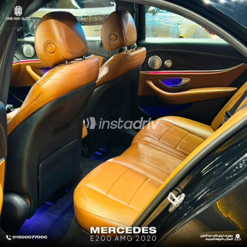 مرسيدس E 200 2020 أسود أوتوماتيك مستعملة للبيع في القاهرة - 8