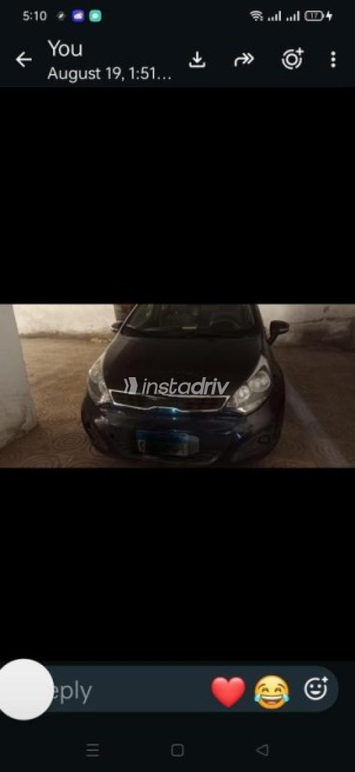 Kia Rio 2014 Blue Automatic Used for Sale in Nasr city - 1