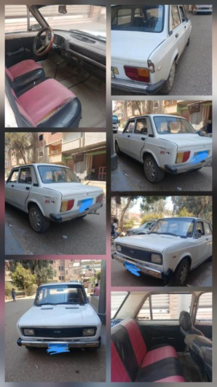 فيات 1100 1980 أبيض أوتوماتيك مستعملة للبيع في منيا القمح