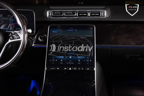 مرسيدس S 450 2022 أسود أوتوماتيك مستعملة للبيع في مدينة الشيخ زايد - 8