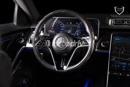مرسيدس S 450 2022 أسود أوتوماتيك مستعملة للبيع في مدينة الشيخ زايد - 9
