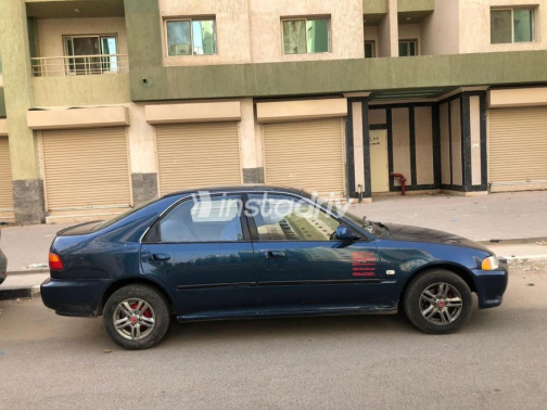 Honda Civic 1992 Dark Blue Automatic Used for Sale in Cairo - 4