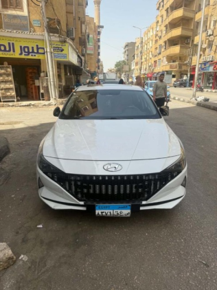 Hyundai Elantra CN7 2021 White Automatic Used for Sale in Hurghada