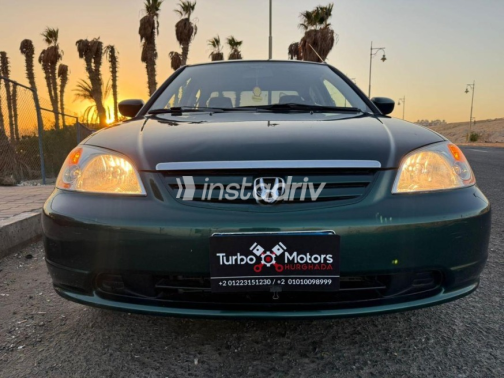 Honda Civic 2001 Green Automatic Used for Sale in Hurghada - 4