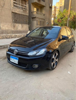 Volkswagen Golf 6 2012 Black Automatic Used for Sale in Nasr city