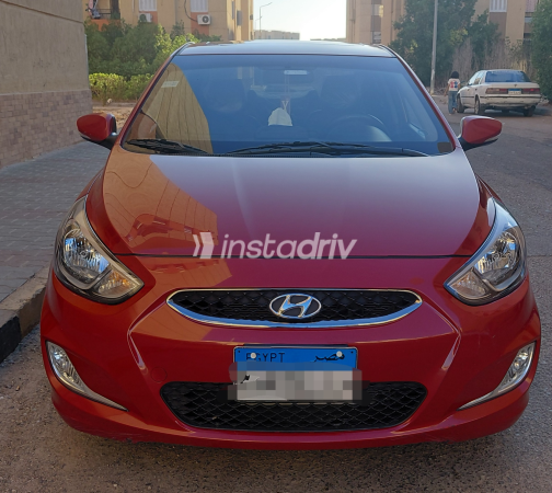 Hyundai Accent RB 2024 Red Automatic Used for Sale in Greater Cairo ( Cairo + Giza) - 3