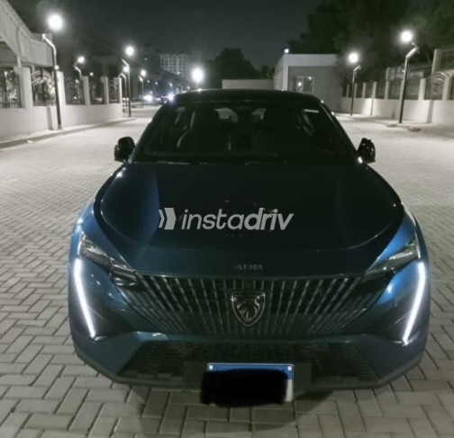 Peugeot 408 2023 Dark Blue Automatic Used for Sale in Nasr city - 2
