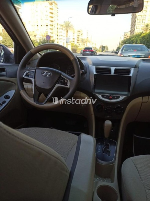 Hyundai Accent RB 2015 Black Automatic Used for Sale in Heliopolis - 6