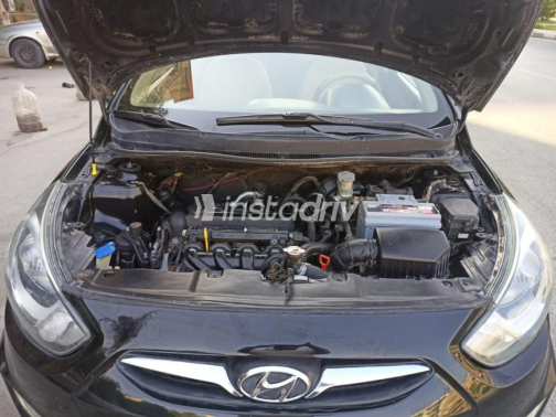 Hyundai Accent RB 2015 Black Automatic Used for Sale in Heliopolis - 8