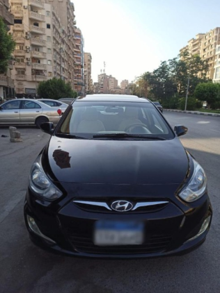 Hyundai Accent RB 2015 Black Automatic Used for Sale in Heliopolis
