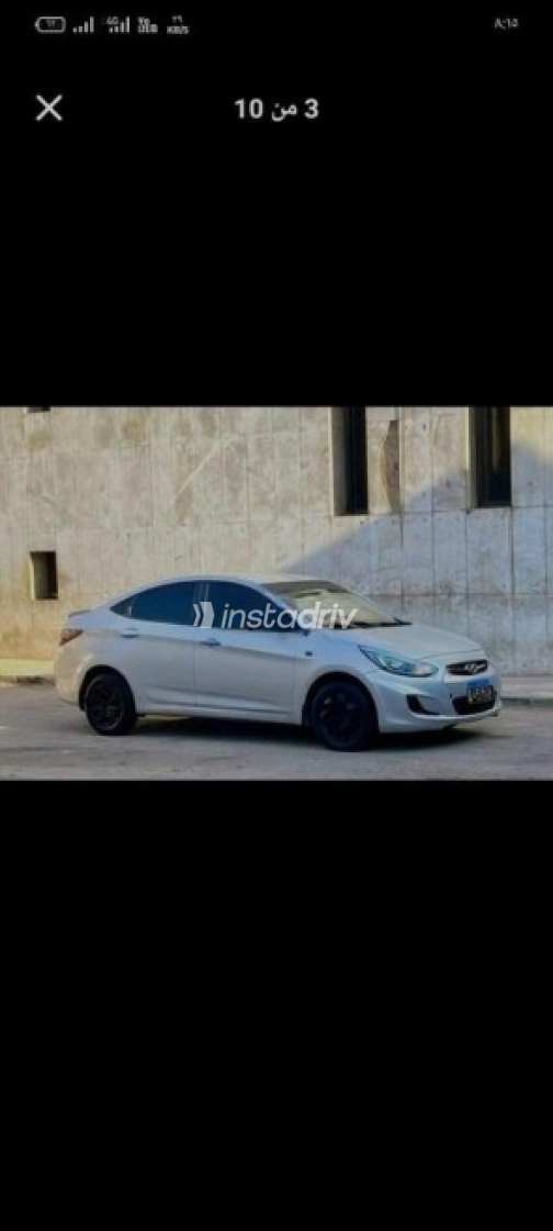 هيونداي اكسنت RB 2016 فضي أوتوماتيك مستعملة للبيع في بني سويف‎ - 4