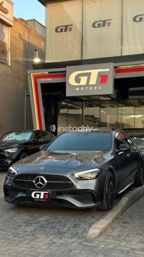 Mercedes C 200 2023 Gray Automatic Used for Sale in Sheikh Zayed City - 1