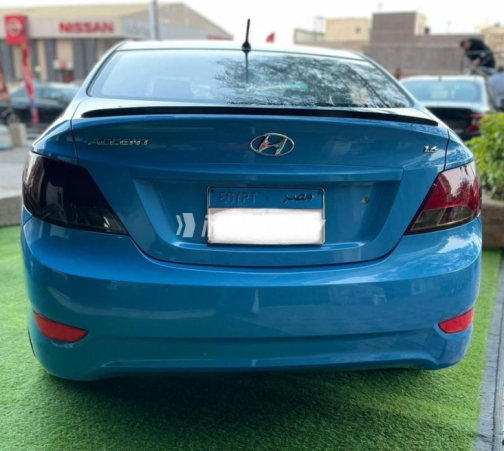 Hyundai Accent RB 2019 Blue Automatic Used for Sale in Cairo - 1