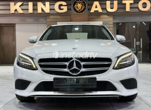 Mercedes C 180 2019 White Automatic Used for Sale in Cairo - 2