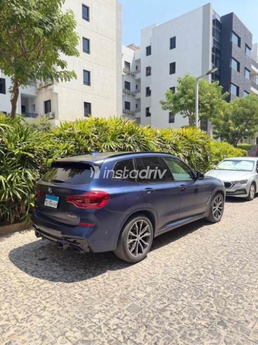BMW X3 M 2019 Dark Blue Automatic Used for Sale in Nasr city - 4