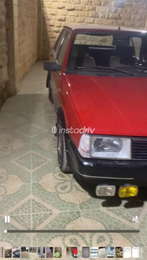 فيات ريجاتا 1990 أحمر أوتوماتيك مستعملة للبيع في مدينة الشيخ زايد - 4