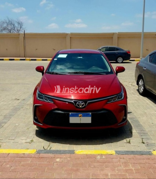 Toyota Corolla 2019 Dark Red Automatic Used for Sale in Mansoura - 1