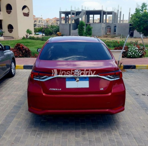 Toyota Corolla 2019 Dark Red Automatic Used for Sale in Mansoura - 4