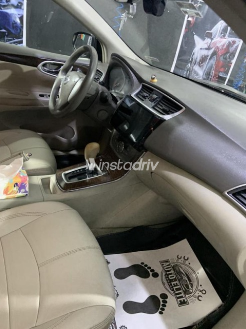 Nissan Sentra 2018 Eggplant Automatic Used for Sale in Nasr city - 7