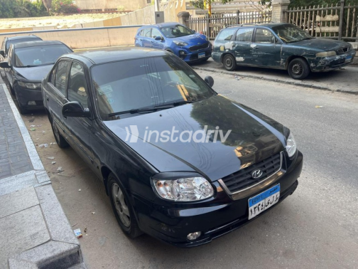 Hyundai Verna 2008 Black Manual Used for Sale in Ismailia - 1