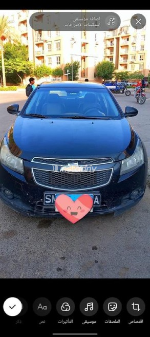 Chevrolet Cruze 2011 Black Automatic Used for Sale in 6 October - 4