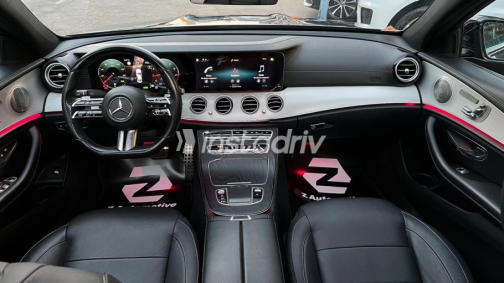 Mercedes E 200 2021 Dark Blue Automatic Used for Sale in Heliopolis - 5