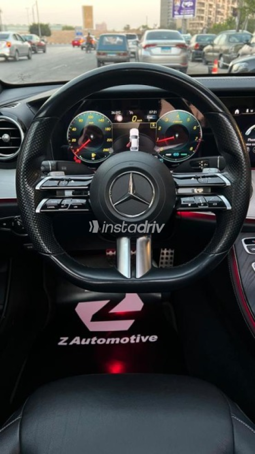 Mercedes E 200 2021 Dark Blue Automatic Used for Sale in Heliopolis - 8