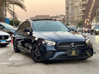 Mercedes E 200 2021 Dark Blue Automatic Used for Sale in Heliopolis