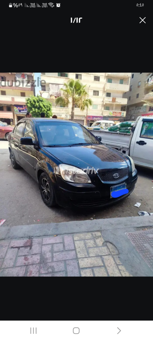 كيا ريو 2009 أسود أوتوماتيك مستعملة للبيع في القاهرة الكبرى ( القاهرة - الجيزة) - 5
